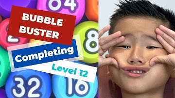 Teddy playing Bubble Buster level 12