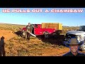Wanted Man Pulls Out Chainsaw During Traffic Stop
