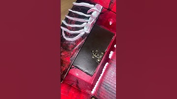 Opening a Christmas present from santa🎄#creative #horrorstories #unboxing #art #asmr