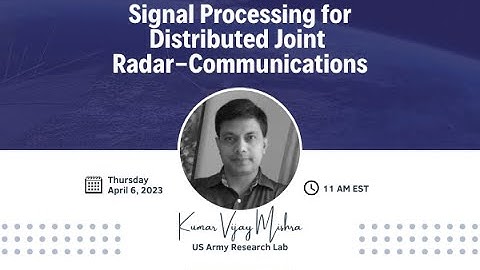 Signal Processing for Distributed Joint Radar-Communications