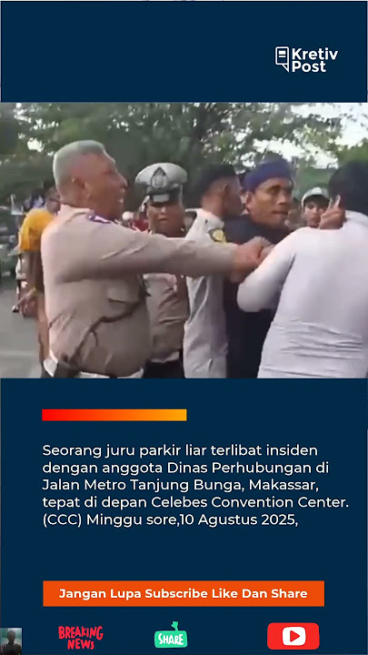Juru Parkir Liar PukulPetugas Dishub diMakassar #shorts #shortviral