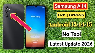 Samsung A14 A14 5G Frp Byp 2026 Without Pc Google Account Byp Samsung A146B Frp