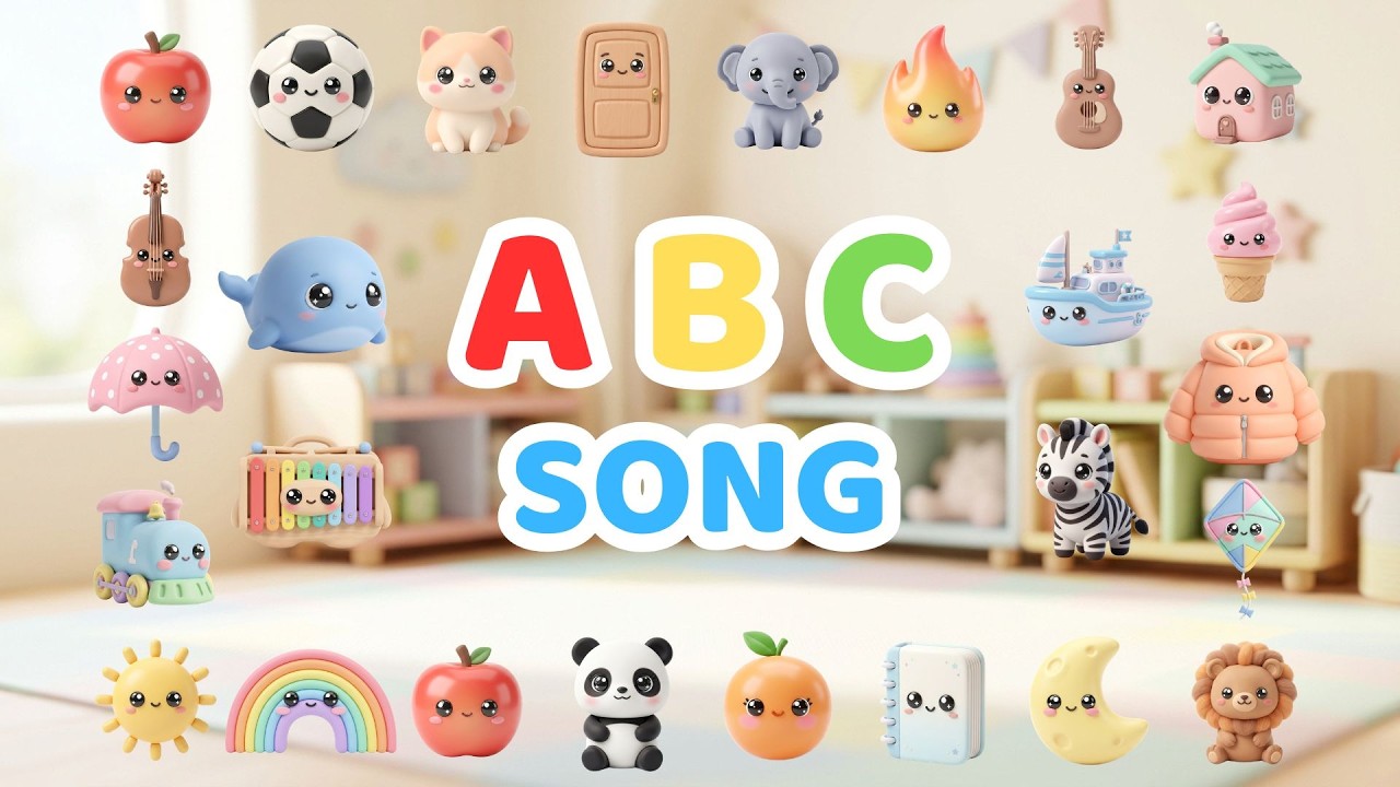ABC Song for Kids | A to Z Animals & Objects Alphabet Song with Fun ...