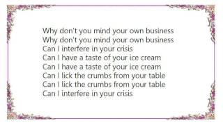 Chicks on Speed - Mind Your Own Business Lyrics