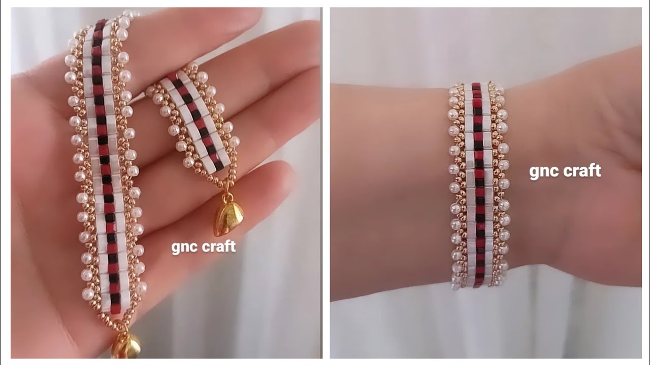 MAKING A BRACELET WITH HALF TILA - YouTube