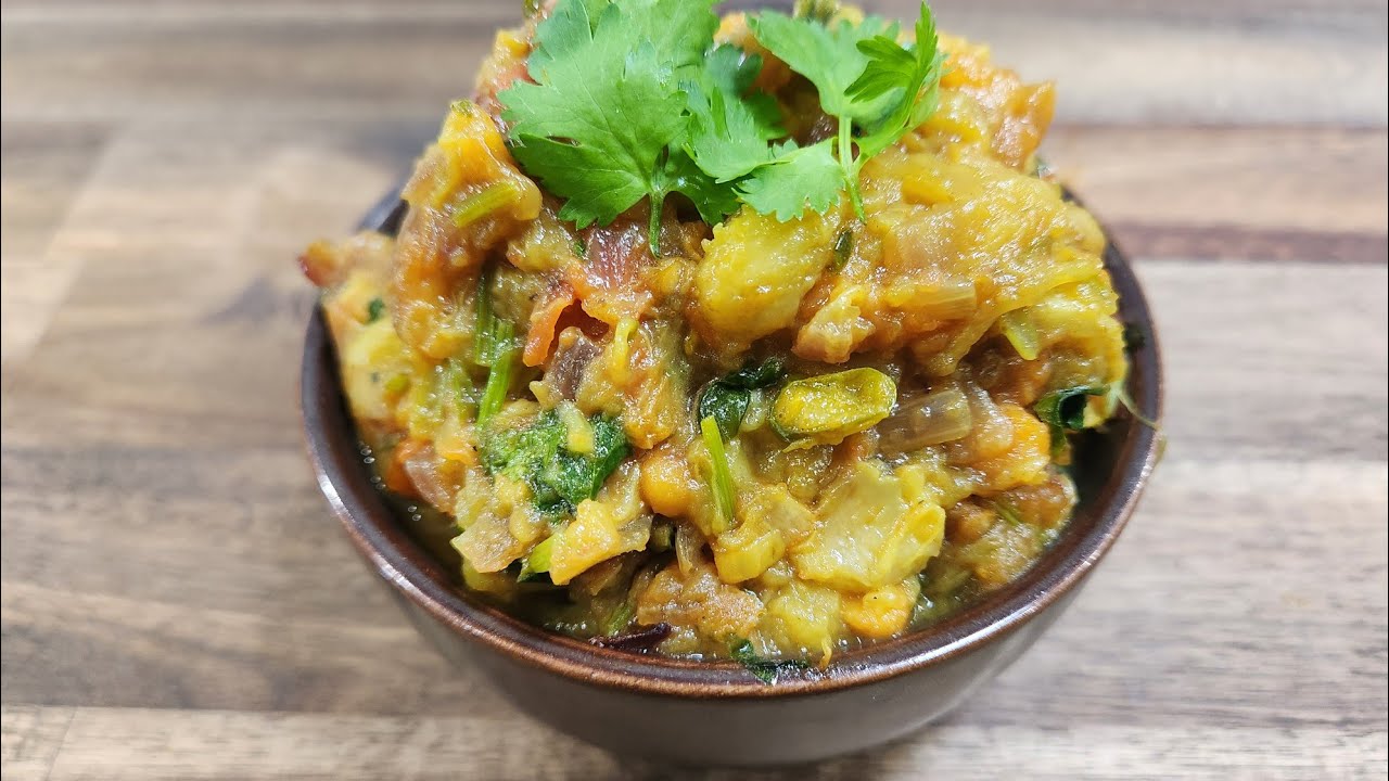Roasted Eggplant Mash Baingan Bharta Vegan recipe. YouTube