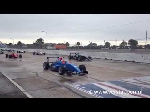 Max Verstappen start 1st car race (behind safety car), Florida Winter Series, Sebring Raceway