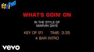 Video thumbnail of "Marvin Gaye - What's Going On (Karaoke EZ Sing)"