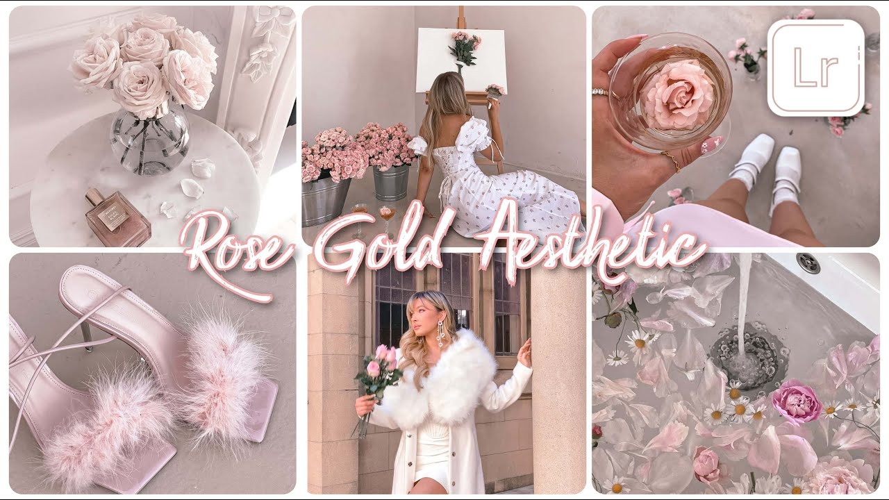 Rose Gold Aesthetic - Lightroom Mobile Preset / RoseGoldTone / Free Preset