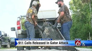911 calls released in gator attack