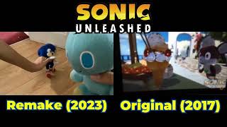 Sonic Unleashed plush part 3 Chip 2023 Remake VS Original 2017