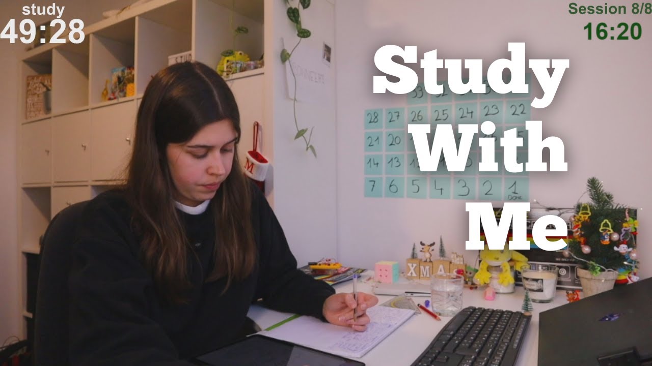 LIVE 12 HOURS Study With Me (60 min study + 10 min break)