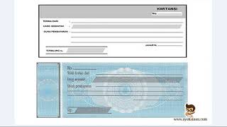 Cara membuat kwitansi di ms excel cepat dan mudah
