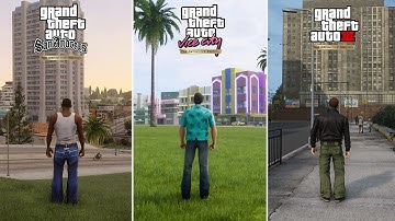 GTA Trilogy THE DIFINITIVE EDITION : GTA San Andreas vs GTA Vice City vs GTA 3 - PC Ultra Settings