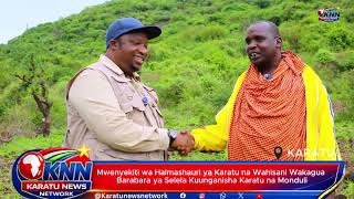 Mwenyekiti Wa Halmashauri Karatu Na Wahisani Wakagua Barabara Ya Selela Kuunganisha Karatu Monduli