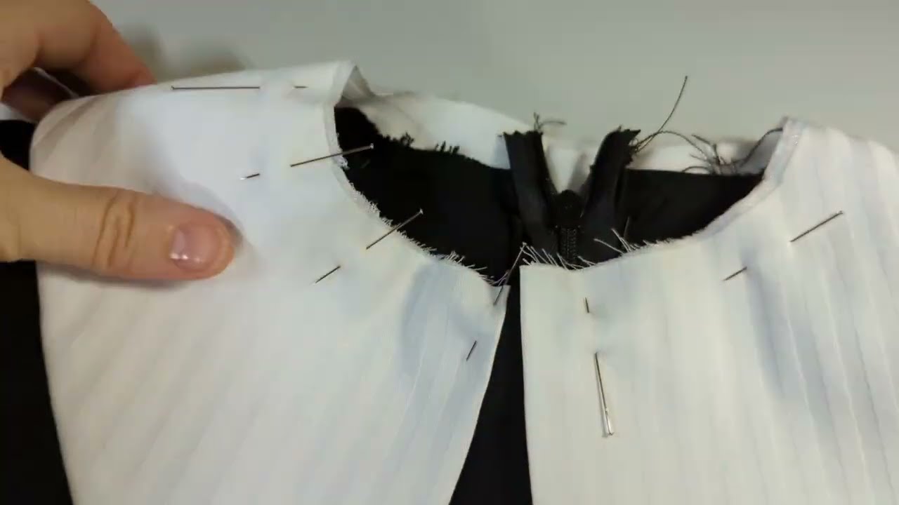 How to sew a collar on a dress. EASY way| Sewing Techniques For Beginners