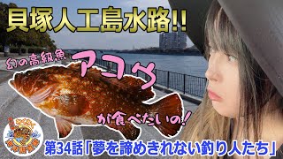 Kaizuka Artificial Island Waterway] The Mysterious Fish!! Let's