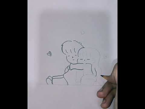 Couple drawing tutorial | Couple art easy