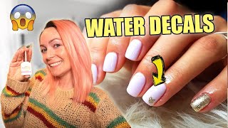 Vernis Semi Permanent Avec Water Decals Un Effet Magnifique 👌