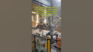 The industrial robot is like a well-trained and excellent palletizing employee.#automation #robot