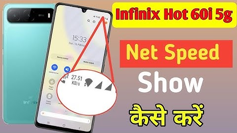 Infinix Hot 60i 5G net speed show/Infinix Hot 60i 5G me net speed kaise dekhe/network setting