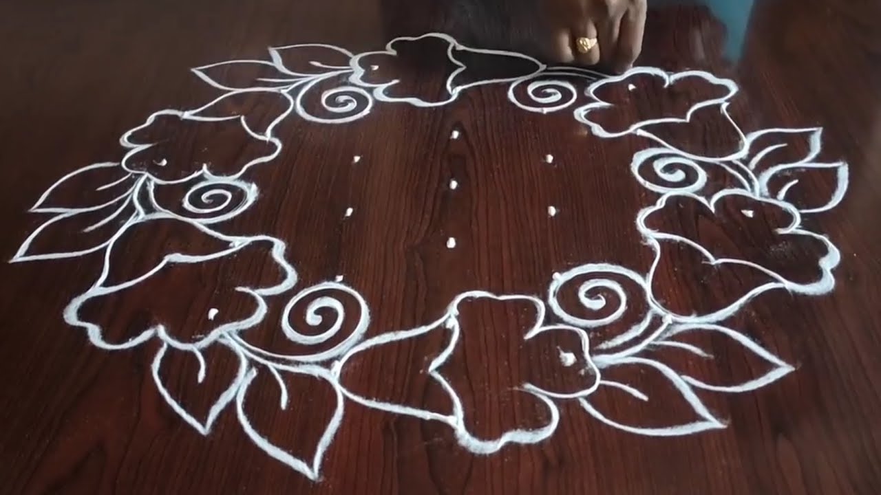 2 Danurmasam Special rangoli (7×4) dot's...