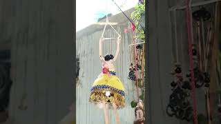 coconut shell se doll banaye,#viral #diy# craft #waste material craft