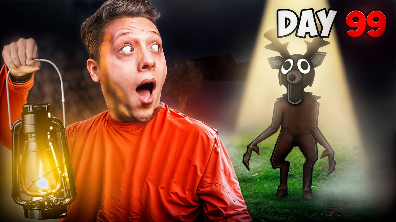 عشت 99 يوم بالغابة المظلمة😱🔥 | ROBLOX