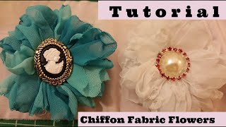 Chiffon Flower, DIY, no sew, Easy Crafts, Shabby Chic tutorial, wedding crafts, Melting flower