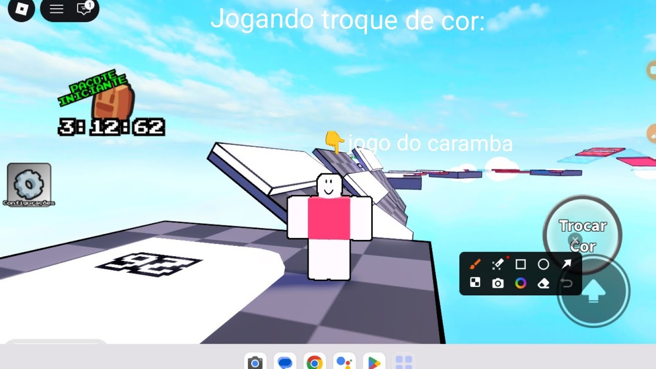Jogando troque de cor (não gostei muito não)
