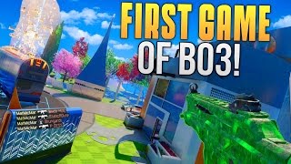FIRST GAME OF BO3! "I HIT A QUAD FEED!" Black Ops 3 NUK3TOWN Gameplay - Thrust MatMicMar