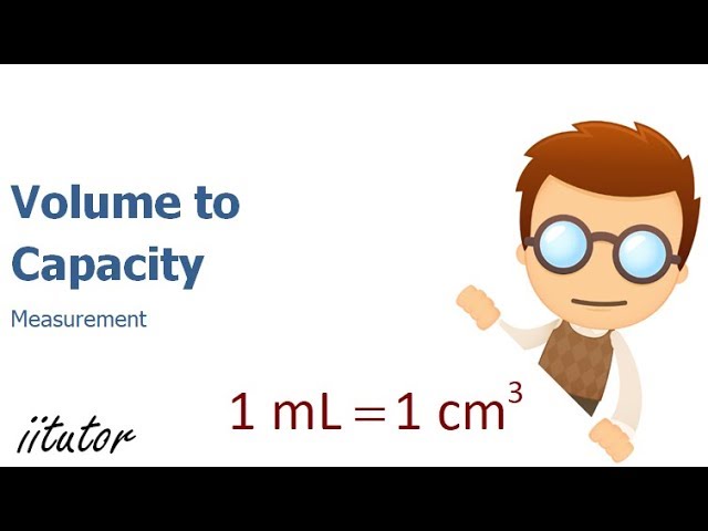 The Conversion From Volume To Capacity Explained With Clear Examples Watch This Video To Find Out Youtube