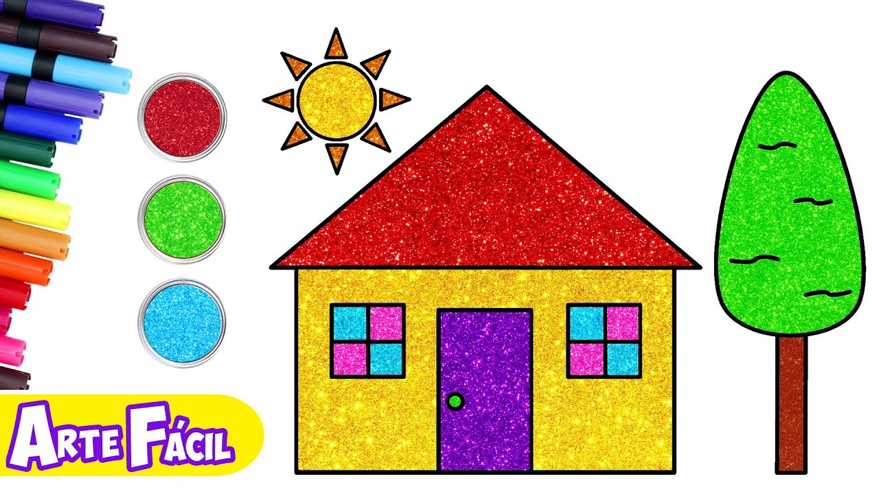 NOVO! APRENDA A DESENHAR UMA CASINHA DOCE 🏠 Melhor Vídeo Infantil | Desenho fácil | Chiki Art Brasil