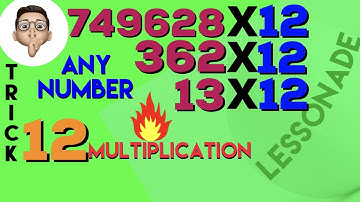 Times table tricks-12 multiplication trick-Super quick math trick-Without Calculator | Lessonade