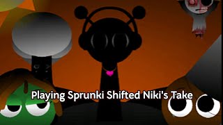 Playing Sprunki Shifted Nikis Take Read The Description