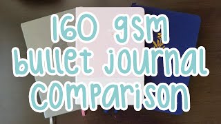 ･*.☆Let's Compare 160gsm Bullet Journals: Archer & Olive, Tsuki Bullet Journal...and QiHeng☆.*･