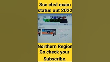 ssc chsl exam date and status out 2022 | #sscchsladmitcard