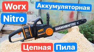 Мощная ЦЕПНАЯ Пила WORX NITRO WG385E 40V. На ЧТО она Способна??!!