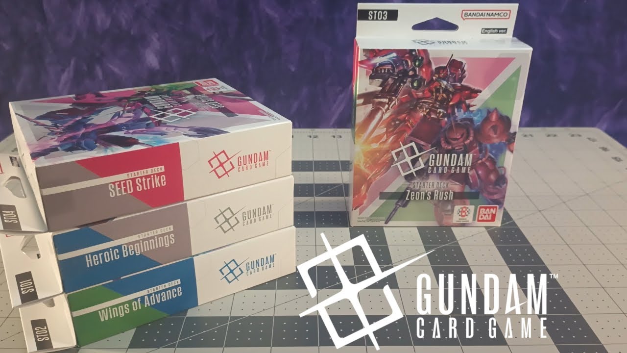 A Look at the Gundam Card Game Starter Deck 3 - Zeon's Rush
