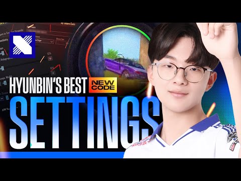 DRX HYUNBIN BEST SENSITIVITY SETTINGS CODE 공개! | PUBG MOBILE | #PUBGM #PMGC