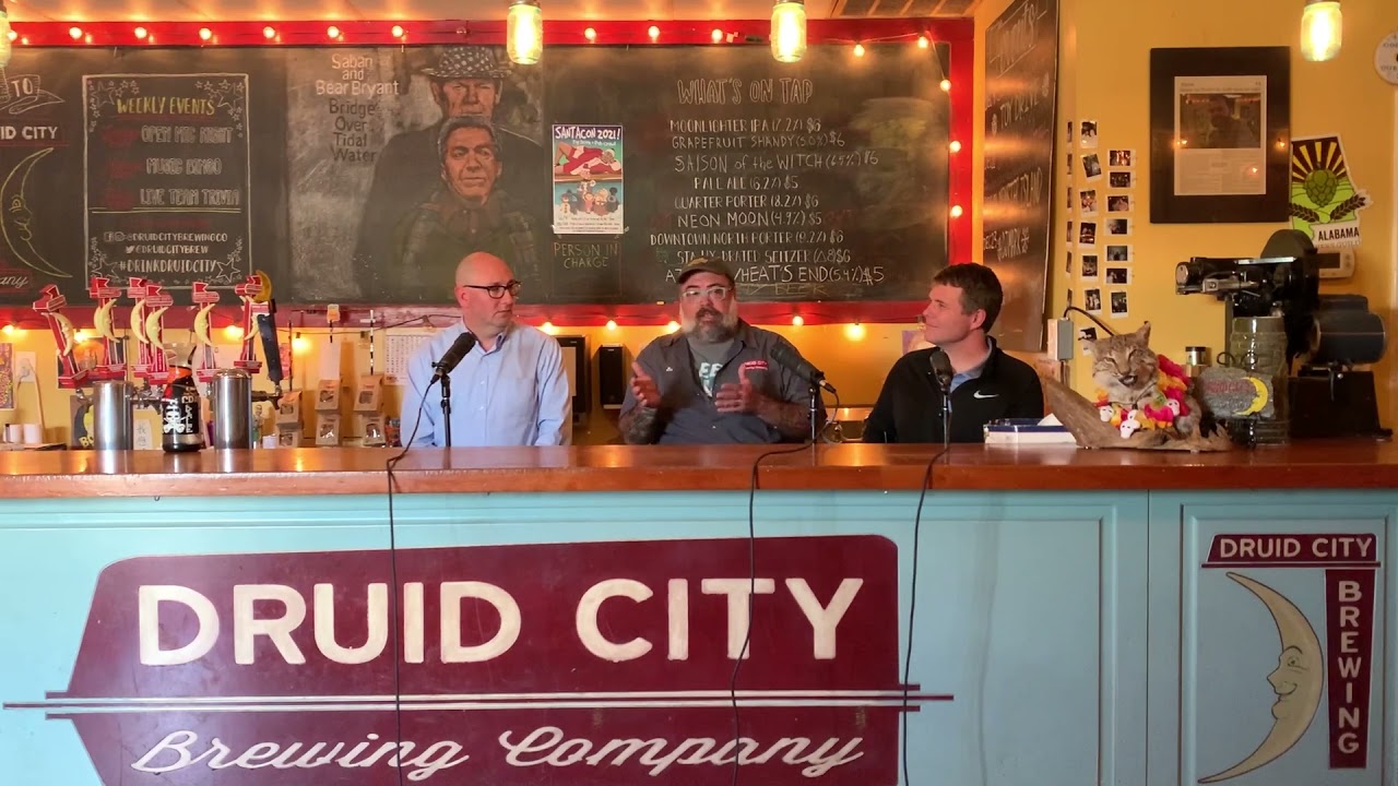 Scott Holmes and Bo Hicks at Druid City Brewing Company