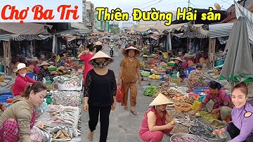 Thiên đường Hải Sản - Chợ Ba Tri  , cá tôm cua ốc đầy đường đi hoài không giáp 