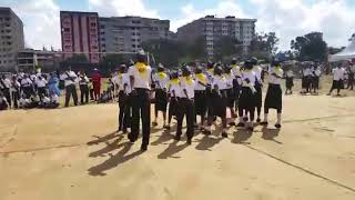 Shauri Moyo Pathfinder Club Presenting Basic Drills at the NAPAC FAIR 2018