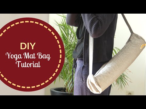 DIY Yoga Mat Bag  Zipper Bag with Crossbody Strap 