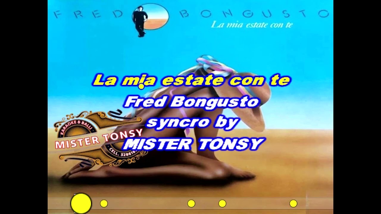 Fred Bongusto - La mia estate con te KARAOKE