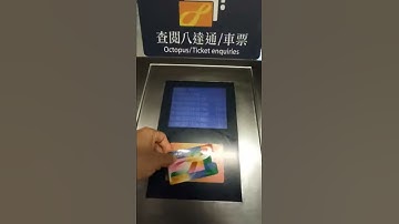 Top up octopus card lewat mesin top up di MTR #hongkong