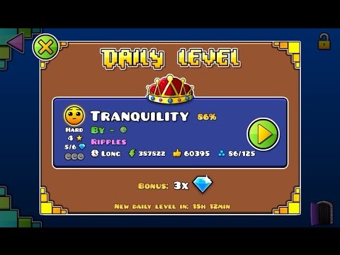 Geometry Dash World - Daily featured #7 - Tranquility (all coins)