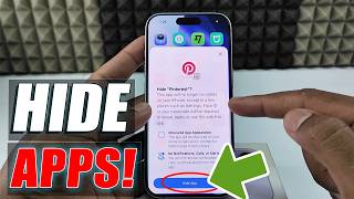 how to hide apps on iphone 17/17 pro max?