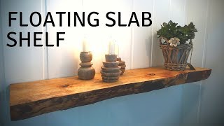A video of me making a floating shelf from a live edge slab. This was inspired by FixThisBuildThat´s floating shelf. Hope you enjoy 