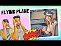 FLYING PLANE WITH BROTHER & SISTER CHALLENGE | Rimorav Vlogs